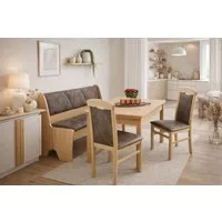 moebel-direkt-online Sitzgruppe 4tlg. Sitzgruppe bestehend aus Sitzbank, Esstisch und Stühlen, (Spar-Set, 4tlg. Set)