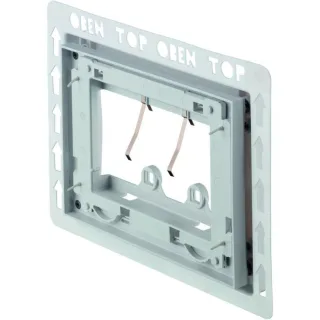 Duravit DuraSystem Einbaurahmen WD6001011000 22,44 x 15,4 cm, flächenbündig, für Kunststoff, weiß