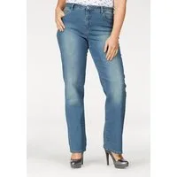 Arizona Gerade Jeans Curve-Collection hohe Leibhöhe, rinsed Waschung, cleaner Look