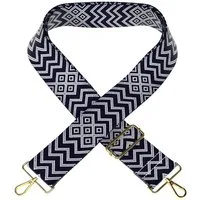 EAZY CASE Schulterriemen Schultergurte für Taschen gemustert Cross Bag Handytaschenband Smartphonekette Schultertasche Blau Weiß