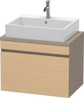 Duravit DuraStyle Konsolenwaschtischunterbau wandhängend Natur Eiche & Basalt Matt 700x478x512 mm -  DS530103043