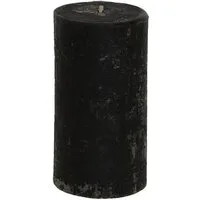 B&S Stumpenkerze Stumpenkerze schwarz 10 x Ø 6 cm