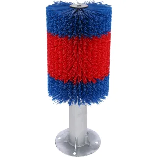 Kerbl Pfahlbürste Mini, für Ziegen und Ponys rot/blau - 18660