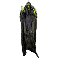 Horror-Shop Dekoobjekt Hexe mit Schütteleffekt, Sound & Licht 182cm als H
