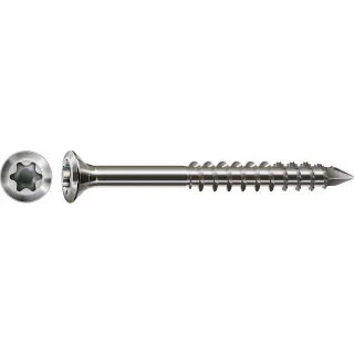 SPAX-S A2 Linsensenkkopf kleiner Kopf T-Star Plus T15 Teilgewinde Cut, 100 Stück - 0467000450703
