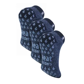 3 Paar Herren 2,3 TOG rutschfeste, niedrig geschnittene Knöchel-Thermo-Schlaufsocken