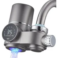 HOMELODY Wasserhahnfilter Wasserhahn Wasserfilter mit Blaulicht Heimküchen Wasserfilter, Küche, entfernt Chlor, Schwermetalle, für Standard-Wasserhähne