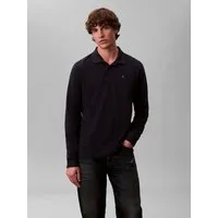 Calvin Klein Jeans Langarm-Poloshirt Regular fit mit Rundhalsausschnitt