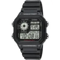 CASIO TIMELESS COLLECTION Chronograph AE-1200WH-1AVEF, Quarzuhr, Armbanduhr, Herrenuhr, Digitaluhr, bis 10 bar wasserdicht