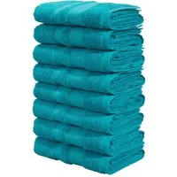 OTTO home Handtücher Vanessa, 8 Handtücher, 50x100cm, in Standard- und Premium-Qualität, Walkfrottee (Set, 8-St), Handtücher mit Bordüre, 100% Baumwolle, einfarbig, weich