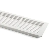 SO-TECH® Lüftungsgitter Schlitzlochung Aluminium 500 x 86 mm (2 St), weiß lackiert, 2 Stück