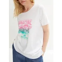 bonprix T-Shirt Oversize-Passform, Kurzarm-Design, aus Baumwolle, Casual Stil