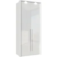 OTTO home Kleiderschrank Piano, inklusive Rahmen und Beleuchtung, soft-close-Funktion (viele Breiten zur Auswahl, 226cm hoch) beige oder weiß, UV lackiert, Hochglanzfronten, FSC-zertifiziert