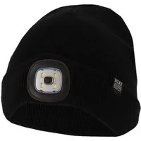 Heatkeeper Strickmütze MEN THERMAL BEANIE+LED LIGHT RECHARGE wiederaufladbarer, abnehmbaren LED-Leuchte für die dunkle Jahreszeit
