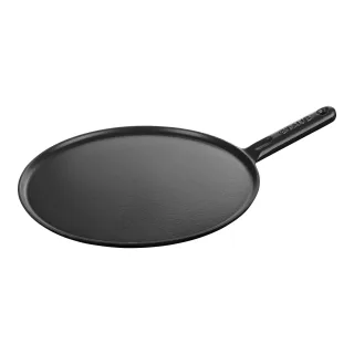 Staub Pans Crêpes-Pfanne 30 cm, rund, Glänzend-Schwarz, Gusseisen