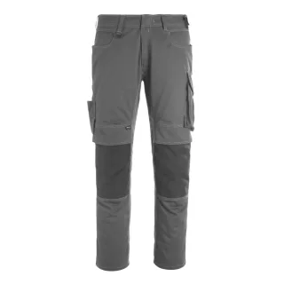 MASCOT Erlangen Hose mit Knietaschen UNIQUE Dunkelanthrazit / Schwarz 48 - 12179-203-1809-82C48