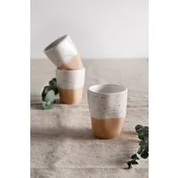 my home Espressotasse Espressobecher, modernes Geschirr-Set Bruddesta, 4er Set, 4-tlg., Steinzeug, hohe Haltbarkeit, spülmaschinengeeignet & mikrowellengeeignet, 80 ml