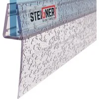 STEIGNER Duschdichtung 30cm Gerade PVC Ersatzdichtung für Dusche, L: 30 cm, (1 Stück Packung, Einzeldichtung), Glasstärke 6/7/ 8 mm Model: UK55