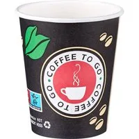 Goldhofer Coffee-to-go-Becher Kaffeebecher Set (100-2000 Stück) hitzebeständige Pappbecher, 500-tlg., Ohne Deckel, Optional mit Deckel