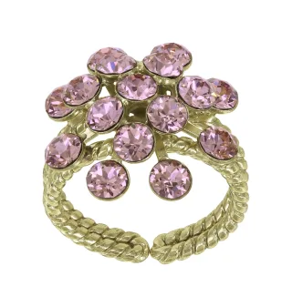 konplott - Ring - Magic Fireball pink/gold