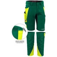 Qualitex Workwear Arbeitsshorts TOP-BUNDLE Shorts IRON + Beinverlängerung - Lyocell, Cordura & Stretch (2-tlg) modern kurze Arbeitshose - 13 Taschen - Strapazierfähig - Atmungsaktiv