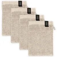 SCHÖNER WOHNEN-Kollektion Waschhandschuh Sense, (Packung, 4-St), mit Velourborte, hautschmeichelnde Airtouch Qualität, super weich