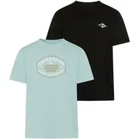 Quiksilver T-Shirt STAY IN RETRODREAM PACK (3-tlg) 3er-Pack, Kurzarmdesign, aus Baumwolle