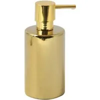 spirella Seifenspender Spirella Seifenspender "Tube", mit Pumpe, Porzellan, 300ml, Gold, Keramik, elegant-festliches Finish, 300 ml, Gold glänzend