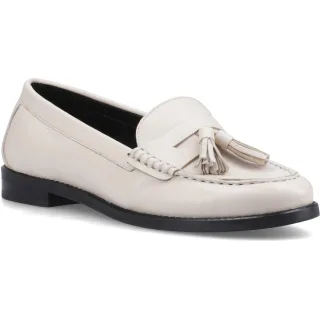 Hush Puppies Connie Leder Damen Creme Loafer