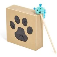 Canadian Cat Company Tier-Aktivitätsspiel interaktives Katzenspielzeug "Fang die Maus", Fummelbrett für Katzen, Katzen Intelligenzspielzeug