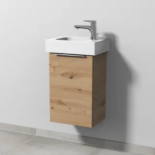 Sanipa 3way Waschtischunterbau zu Geberit iCon Waschtisch mit 1 Tür, Eiche Natural-Touch UM65785