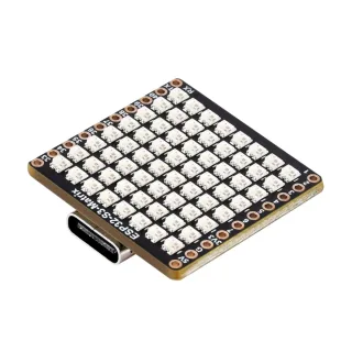 ESP32-S3-Matrix Development Board Onboard 8×8 RGB LED Matrix and QMI8658 6-Axis Sensor supports Wi-Fi and Bluetooth LE E