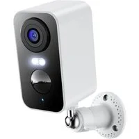 Topcony Überwachungskamera 3MP Überwachungskamera Außen/InnenAkku (Aussen, Außen/Innen, Außenbereich, drinnen, 2K Kamera Überwachung Kabellos WLAN Aussen IP Kamera Outdoor, 1-tlg., mit PIR Bewegungsmelder 2-Wege-Audio Farbige Nachtsicht Wasserdicht, 