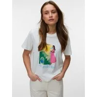 Vero Moda Kurzarmshirt VMSALLI METTE SS TOP BOX JRS Baumwolle, regular fit