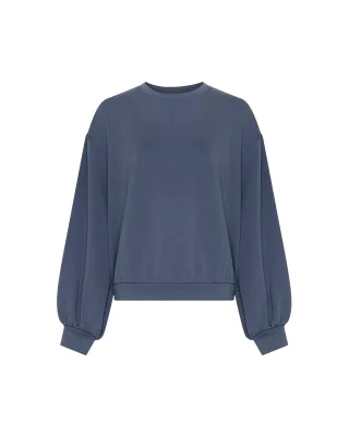 msch copenhagen - MSCHBrionna Ima Q Sweatshirt vintage indigo - Gr. - XL