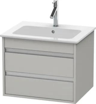 Duravit Ketho Waschtischunterbau wandhängend Betongrau Matt 600x475x480 mm - KT642800707 KT642800707