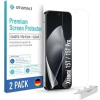 smartect Displayschutzfolie TPU Schutzfolie Klar für Xiaomi 15T / 15T Pro, Set, 2 Stück, Panzerfolie Bildschirm Displayfolie