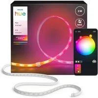 Philips Hue LED-Streifen Flux Gradient LED-Streifen Zubehör, steuerbar per App, RGBWWIC, Verlängerungs-Set, Farbverläufe, selbstklebend, kürzbar