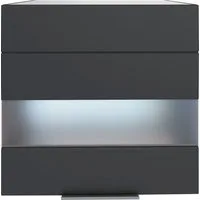 KOCHSTATION Hängeschrank KS-Luhe 60 cm breit, hochwertige MDF-Fronten mit Glaseinsatz