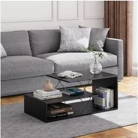 Vicco Couchtisch Nario, Schwarz, 100 x 50 cm (1-St)