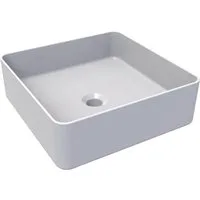 welltime Aufsatzwaschbecken QUADRINO, NANO Glasur