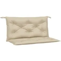 vidaXL Sitzauflage Gartenbank-Auflagen 2 Stk. Beige 100x50x7 cm Oxford-Gewebe, (2 St)