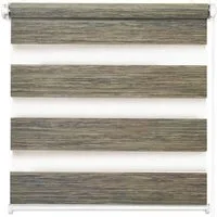 Doppelrollo Fensterrollo Duo-Rollo Klemmfix, Rikmani, Klemm- oder Schraubmontage, Moderne Optik, Klemm- oder Schraubmontage, Sicht- und Sonnenschutz