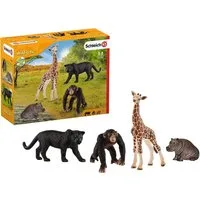 Schleich® Spielfigur SCHLEICH Figuren 72162 Wild Life Tiere Zoo Basic Kit pädagogische Spielmomente