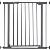 Hauck Türschutzgitter Clear Step Autoclose 2, Dark Grey, auch als Treppenschutzgitter verwendbar