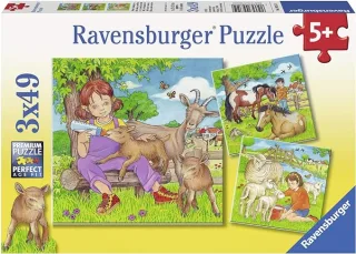 Ravensburger Puzzle 09351 - Meine Lieblingstiere [3x49 Teile]
