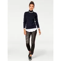 heine Strickpullover Rollkragen-Pullover Langarm Feinstrick