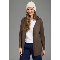 Laura Scott Strickjacke mit figurumspielender Passform mit Struktur-Details, aus weicher Viskosemischung