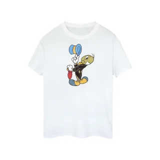 Disney - "Pinocchio Jiminy Cricket" T-Shirt für Damen (Weiß)