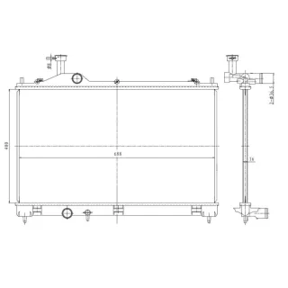 NRF Motork?hler gel?tet Mitsubishi Outlander 550025